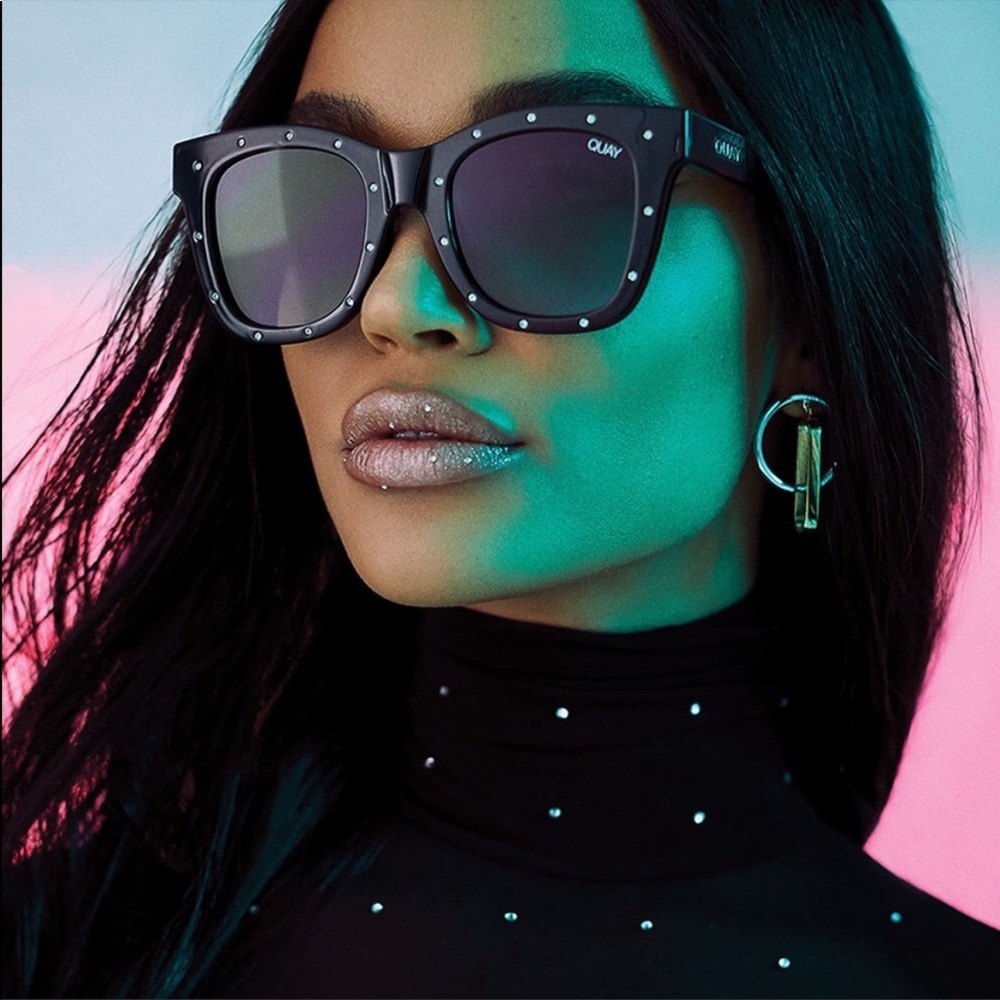Quay after hours rhinestone women’s sunglasses